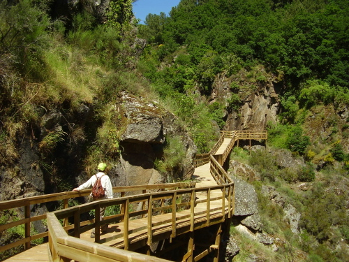 ruta en pasarela